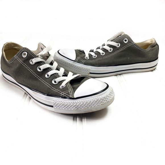 Converse All Star Chucks Gray Low Top Sneakers 8